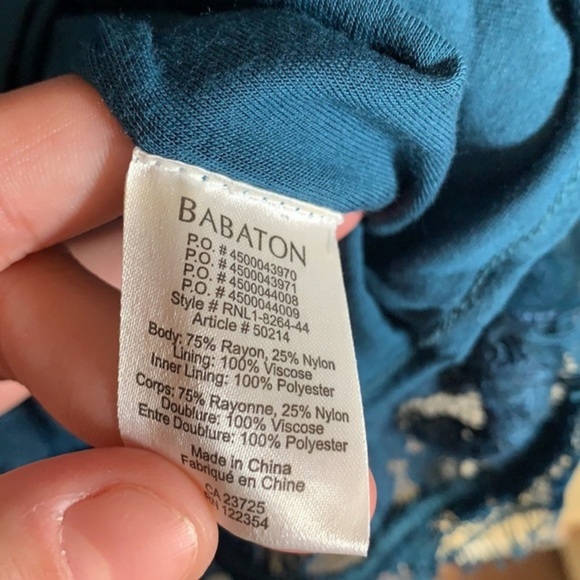 Babaton Blue Floral Lace Dress - Picture 5 of 9